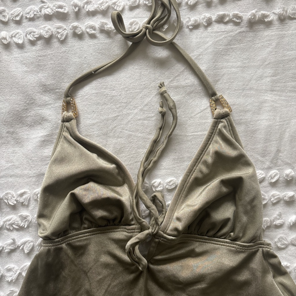 Badgley Mischka one piece swimsuit dress - Picture 2 of 4